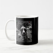 Christmas Treeing Walker Coonhound auf Kamera erwi Kaffeetasse (Links)