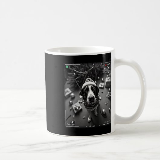 Christmas Treeing Walker Coonhound auf Kamera erwi Kaffeetasse (Rechts)