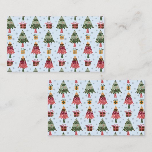 Christmas Trees 2 Visitenkarte (Vorne/Hinten)