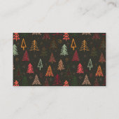 Christmas Trees 4 Visitenkarte (Rückseite)