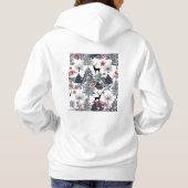 Christmas trees and deer hoodie for women (Rückseite)