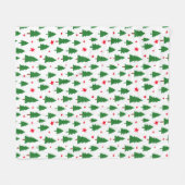 Christmas Trees and Stars Fleecedecke (Vorderseite (Horizontal))