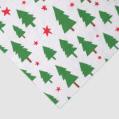 Christmas Trees and Stars Seidenpapier (Detail)