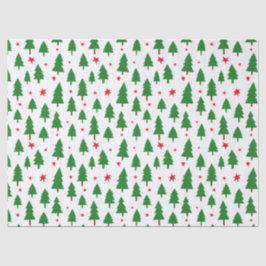 Christmas Trees and Stars Seidenpapier