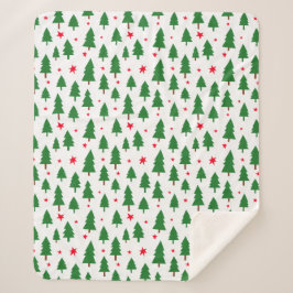 Christmas Trees and Stars Sherpadecke