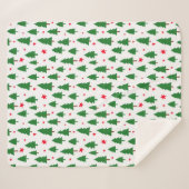 Christmas Trees and Stars Sherpadecke (Vorderseite (Horizontal))