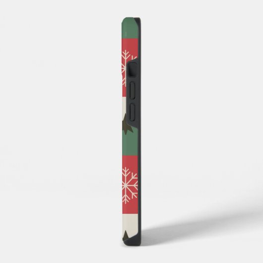 Christmas trees and white snow iPhone hülle (Linke Seite)