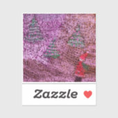 Christmas trees aufkleber (Blatt)