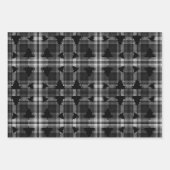 Christmas Trees Black Plaid Geschenkpapier Set (Vorderseite)