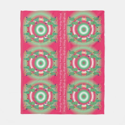 Christmas Trees Fleece Blanket (Vorderseite)