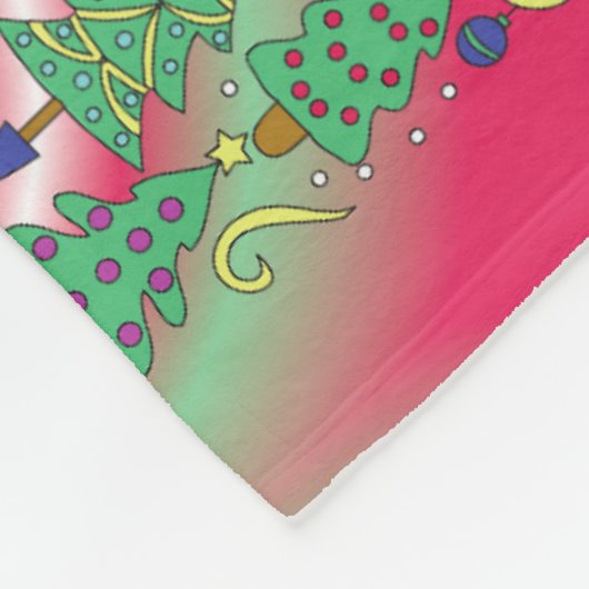 Christmas Trees Fleece Blanket (Ecke)