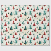 Christmas trees geschenkpapier (Flach)