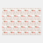 CHRISTMAS TREES GESCHENKPAPIER SET (Vorderseite)