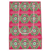 Christmas Trees Gift Bag Mittlere Geschenktüte (Rückseite)