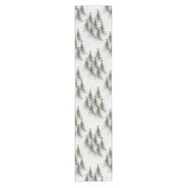 Christmas trees in the Woods Kurzer Tischläufer