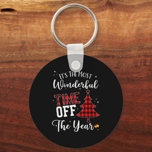 Christmas Trees It's The Most Wonderful Time Off T Schlüsselanhänger (Vorderseite)