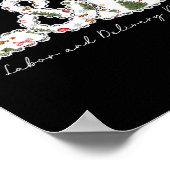 Christmas Trees Labor And Delivery Nurse Xmas Gift Poster (Ecke)