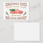 CHRISTMAS TREES MITTEILUNGSKARTE (Vorne/Hinten)