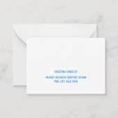 CHRISTMAS TREES MITTEILUNGSKARTE (Rückseite)