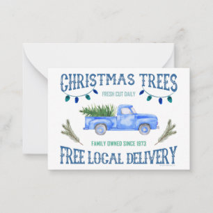 CHRISTMAS TREES MITTEILUNGSKARTE