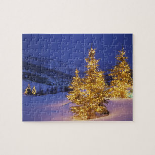 Christmas trees, Park City, Wastch Mountains, Puzzle
