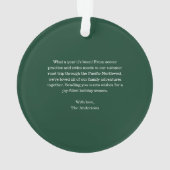 Christmas Trees Pastel Watercolor Red Joy Photo Ornament (Rückseite)