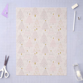 Christmas Trees Pink Seidenpapier