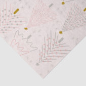 Christmas Trees Pink Seidenpapier (Detail)
