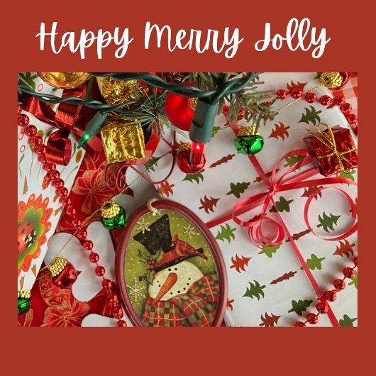 Christmas Trees Red and Green on White Geschenkpapier