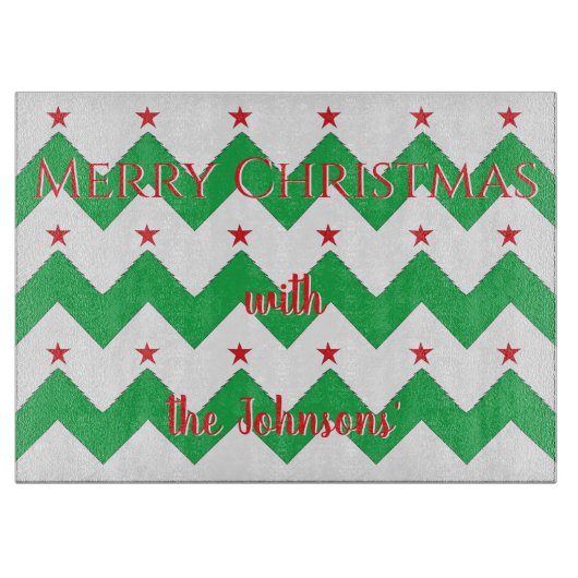 Christmas Trees Schneidebrett (Vorderseite)