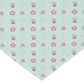 Christmas, trees, snowflakes, stars, colorful kurzer tischläufer (Ecke)