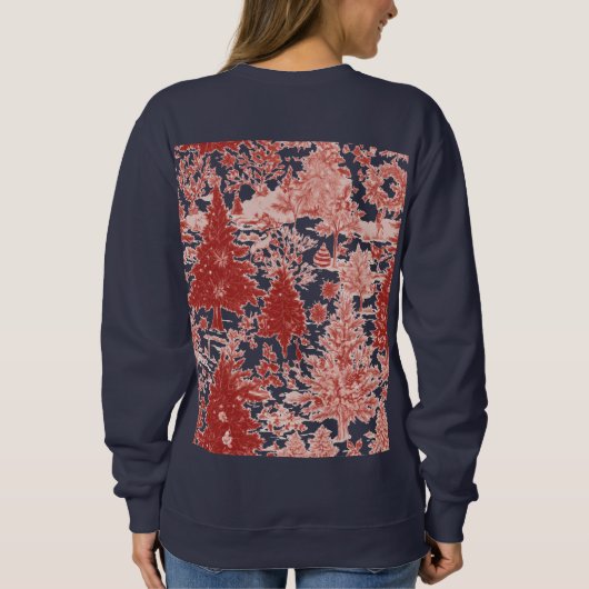 Christmas trees sweat-shirt for women sweatshirt (Rückseite)