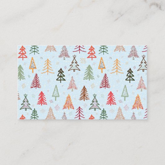 Christmas Trees Visitenkarte (Rückseite)