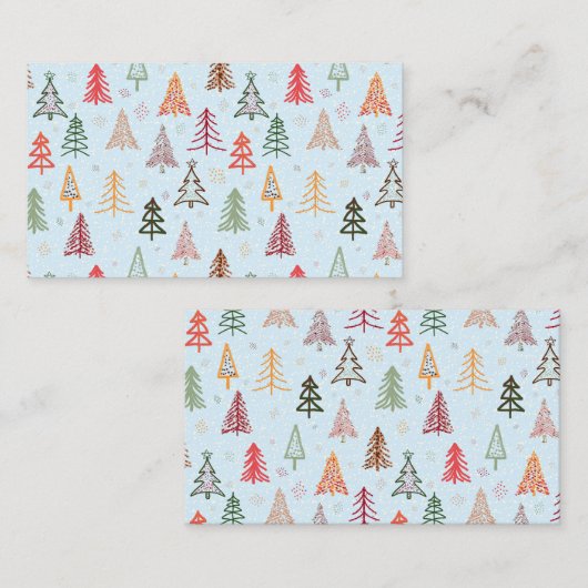 Christmas Trees Visitenkarte (Vorne/Hinten)
