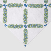 Christmas Trellis Blue Bow Seidenpapier (Detail)