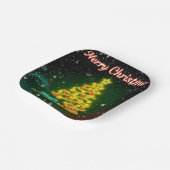 Christmas Trendy Neon Holiday Collection Pappteller (Gewinkelt)