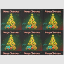 Christmas Trendy Neon Holiday Collection Seidenpapier