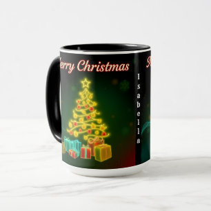 Christmas Trendy Neon Holiday Collection Tasse