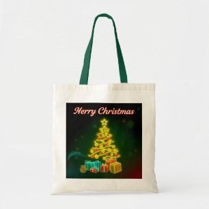 Christmas Trendy Neon Holiday Collection Tragetasche