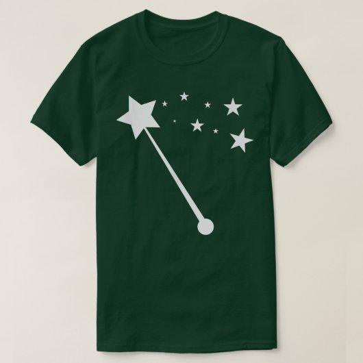 Christmas Trendy Zeichnend Fairy Wand T-Shirt (Design vorne)