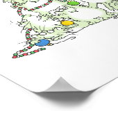 CHRISTMAS TREOF KÄTZCHENS Poster von Sandra Boynto (Ecke)