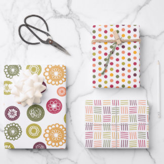 Christmas Trio -  Geschenkpapier Set