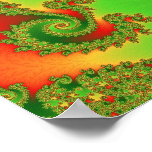 Christmas Triple Twirl Poster (Ecke)