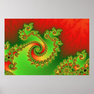 Christmas Triple Twirl Poster