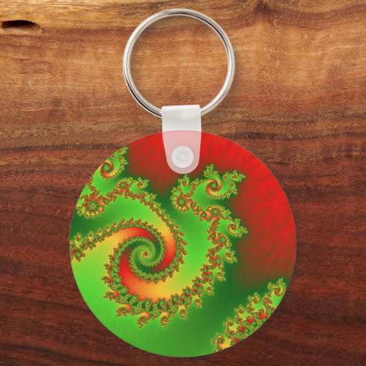 Christmas Triple Twirl Schlüsselanhänger (Vorderseite)