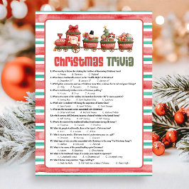 Christmas Trivia Game Feiertagskarte