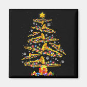 Christmas Trombone Player Xmas Tree Jazz Music Lov Magnet (Vorne)