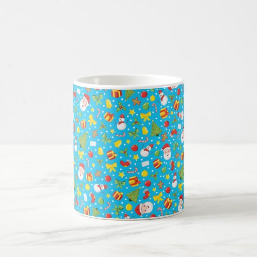 Christmas Tropical Blue Tasse (Mittel)