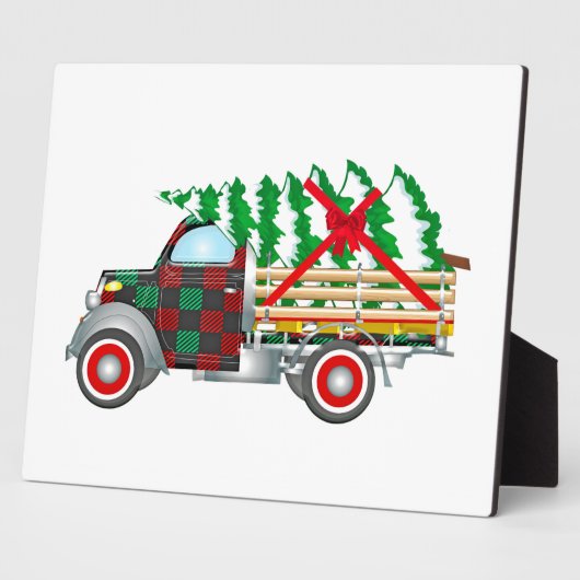 Christmas Truck Fotoplatte (Seite)