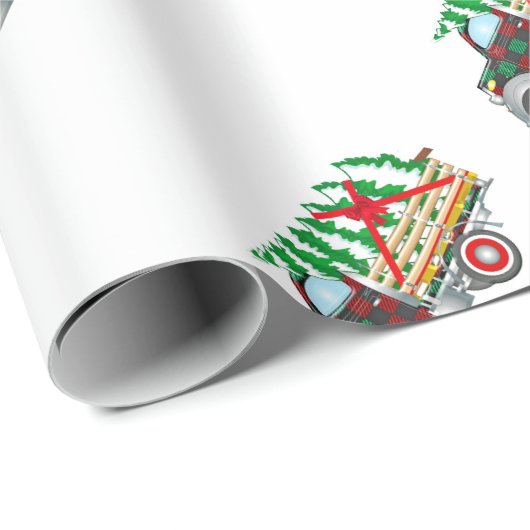 Christmas Truck Geschenkpapier (Rolleneckpunkt)